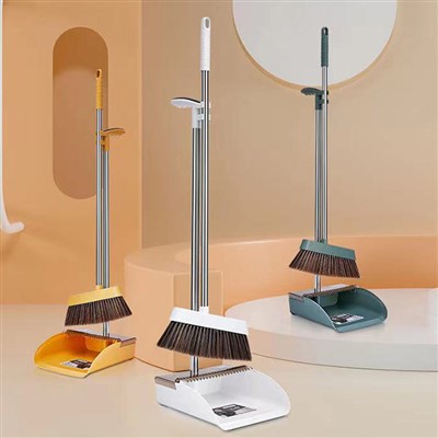 डस्टपैन दांतों वाली झाड़ू